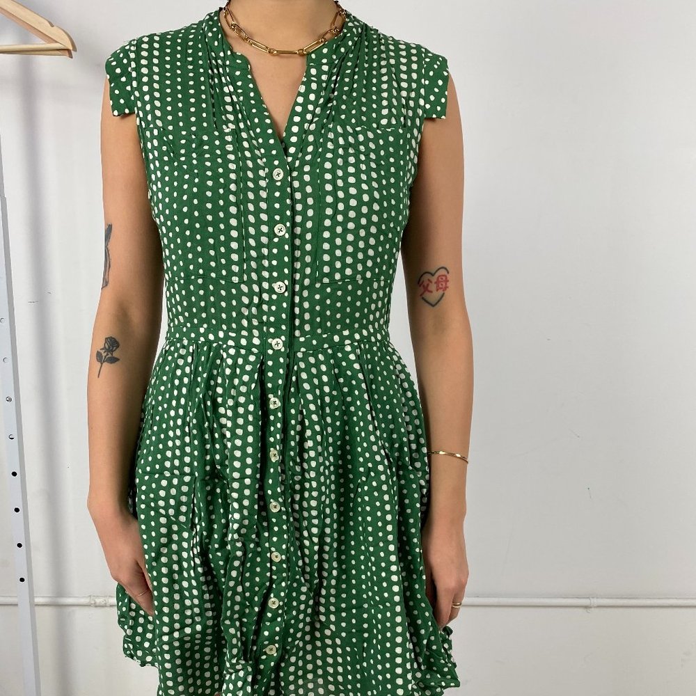 Green Polka Dot Dress